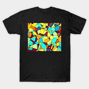 Colored Stained Glass Pattern T-Shirt